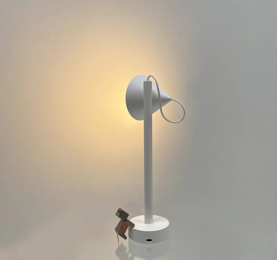 Alessi Tsumiki Oplaadbaar Tafellampje - 3.5W - Wit