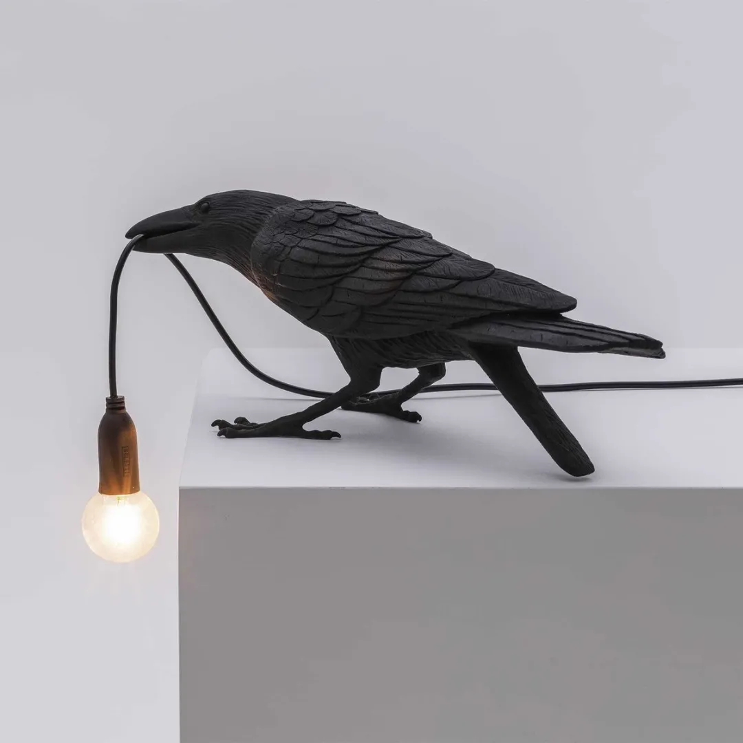 Seletti Bird Playing Tafellamp - Zwart
