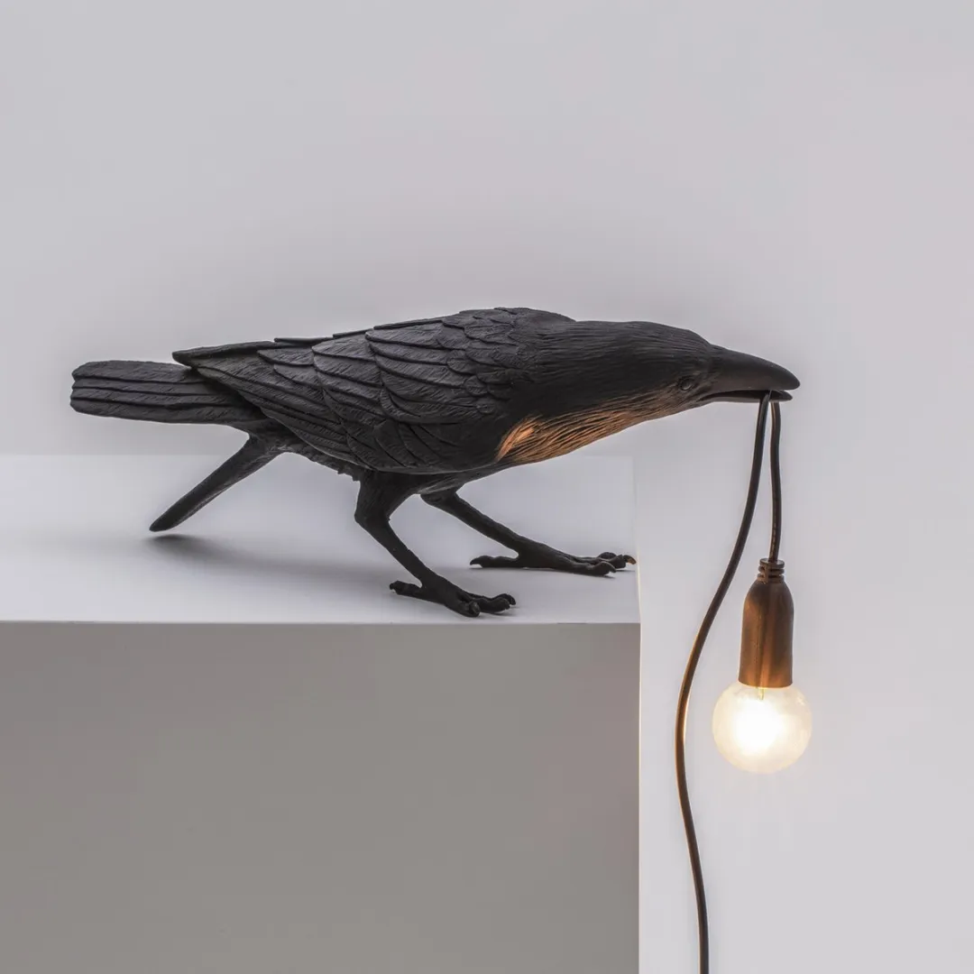 Seletti Bird Playing Tafellamp - Zwart