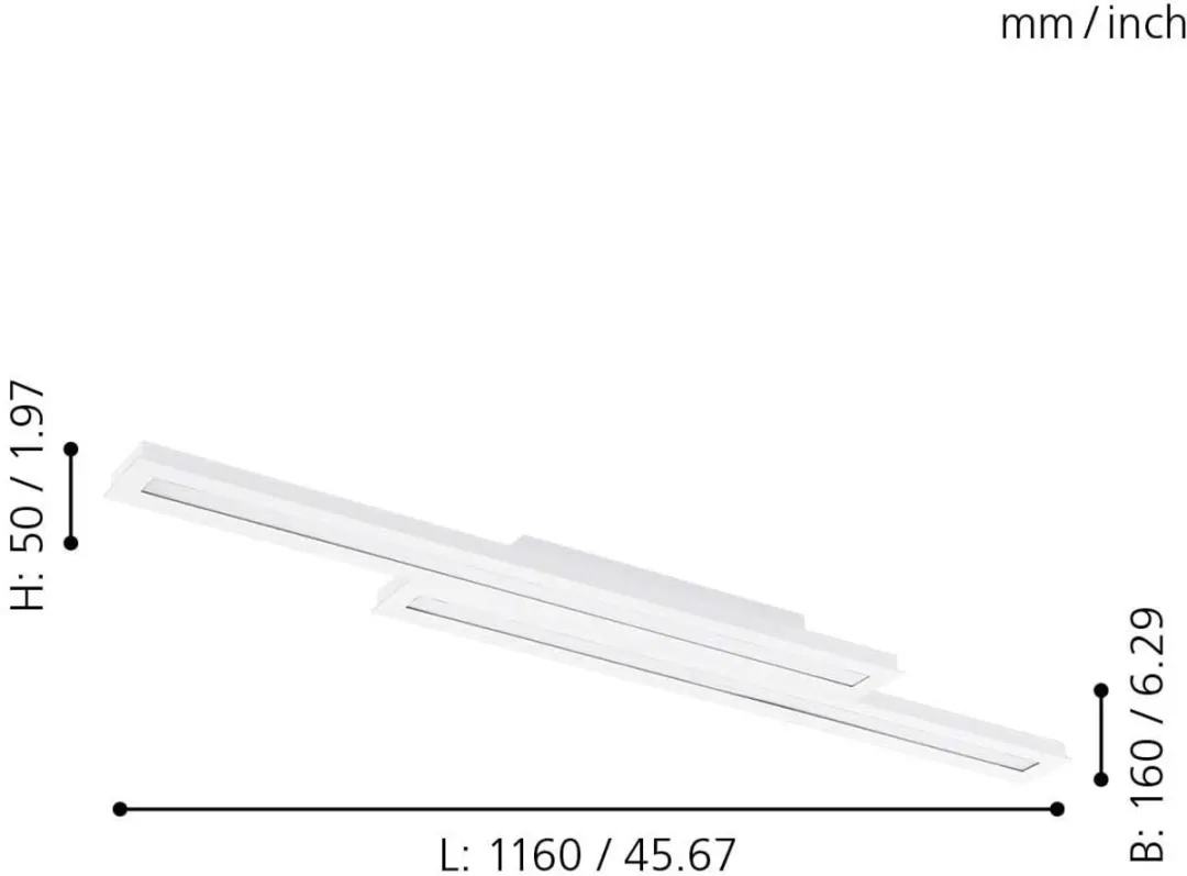 Eglo Saliteras-C Plafondverlichting LED 20W