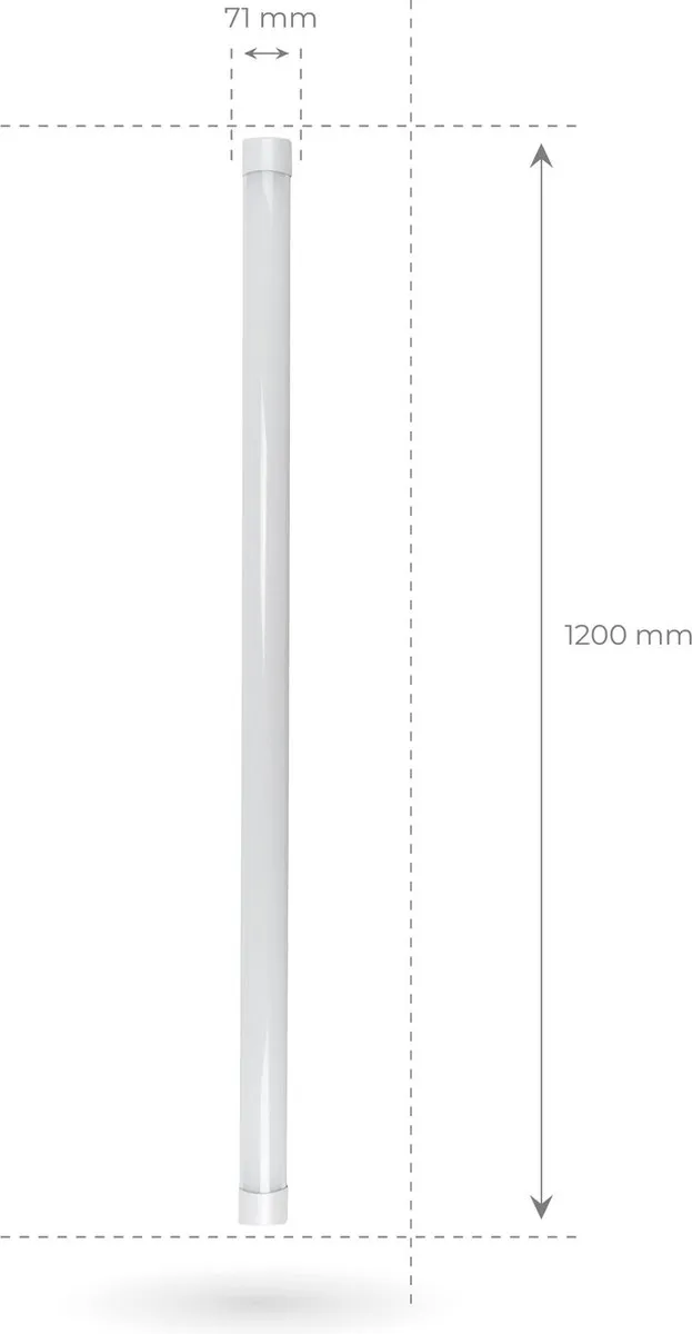 LEDVION 2x LED Batten 120cm 30W 4000K - 2 Stuks - afbeelding 4 van 6