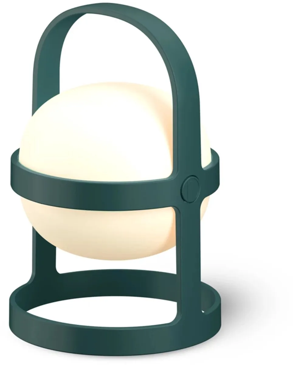 Rosendahl Soft Spot solar tafellamp H25cm recyled plastic forest green