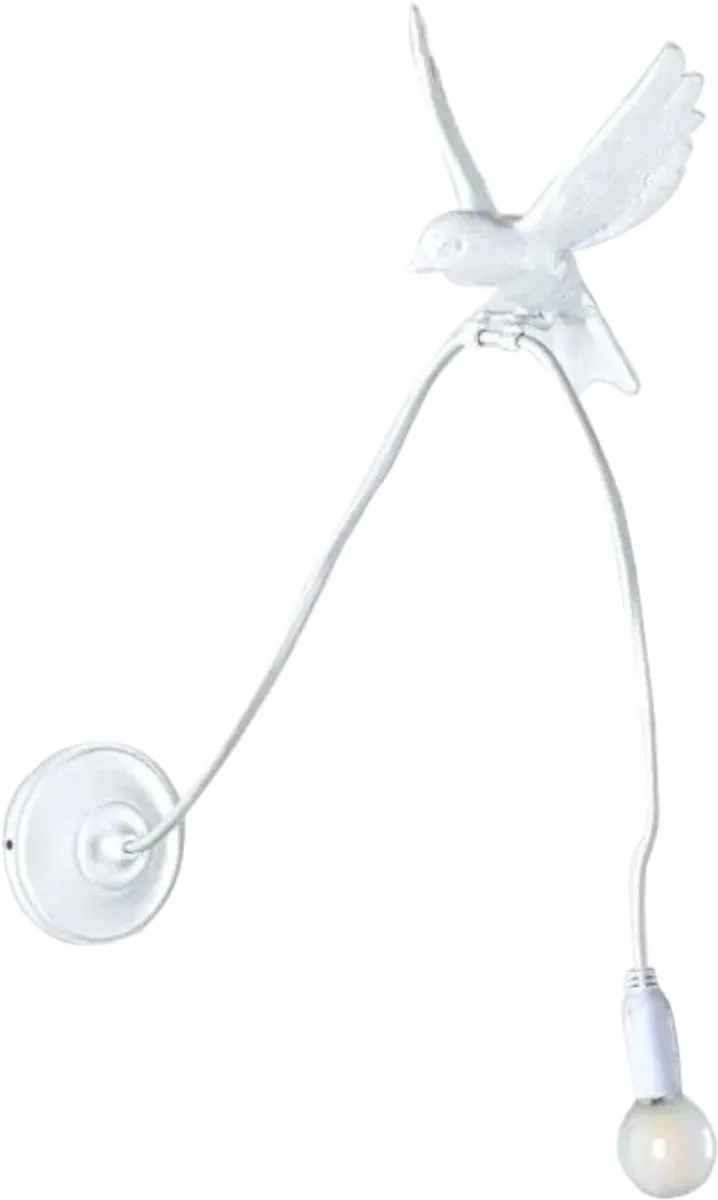 Seletti Sparrow Landing Wandlamp - 2W - Wit