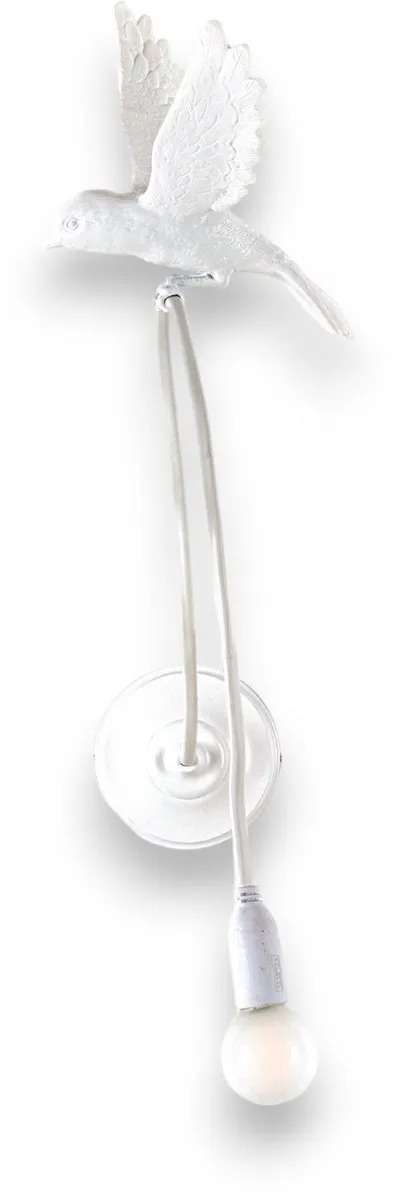 Seletti Sparrow Landing Wandlamp - 2W - Wit