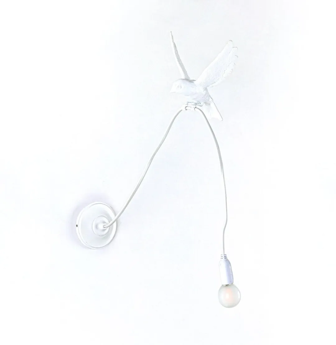 Seletti Sparrow Landing Wandlamp - 2W - Wit