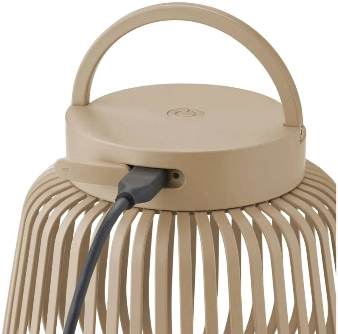 Blomus Lito LED Mobiele Lamp - H12cm D13,5cm Beige