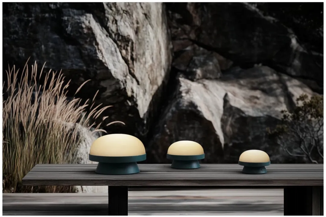 Rosendahl Soft Spot Solar Dots tafellamp D8.5cm H11.5cm forest green