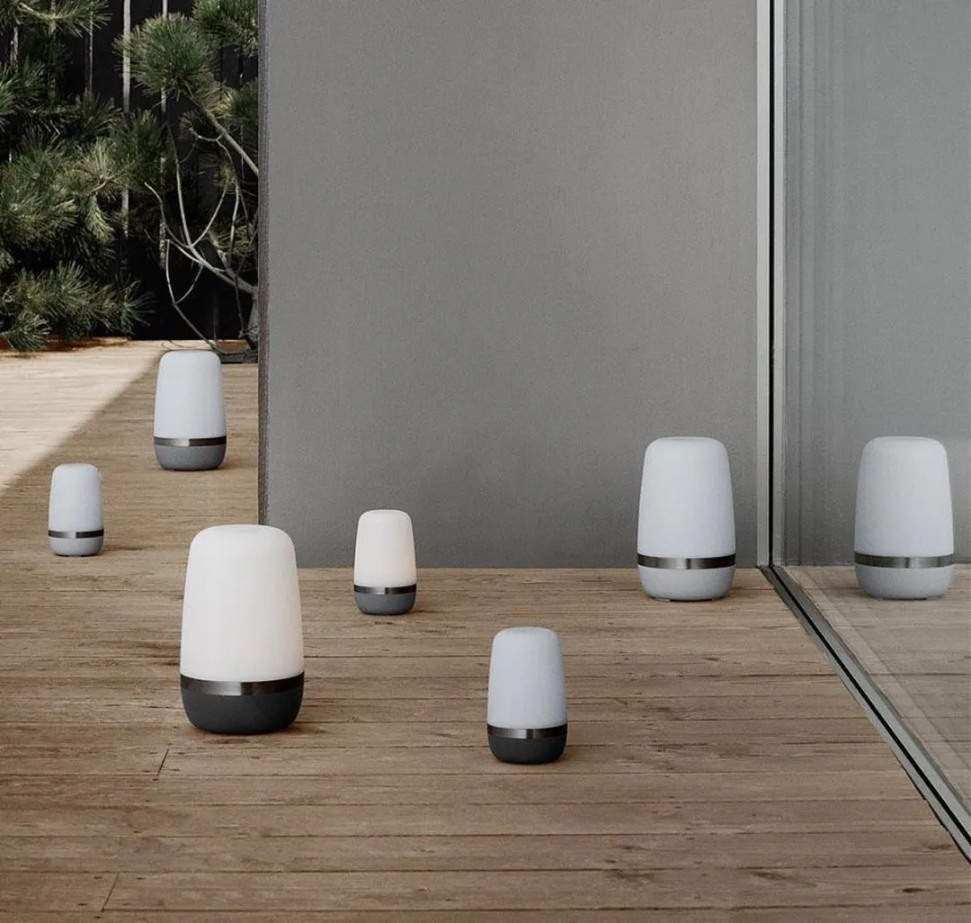 Blomus Spirit led outdoor licht D15cm H25cm warm grey