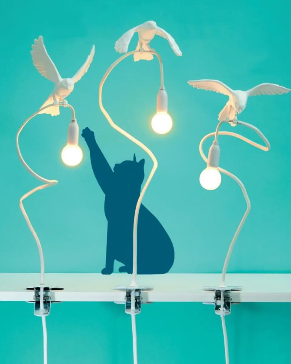 Seletti Sparrow Landing Art15310 Lamp - 1W - Wit