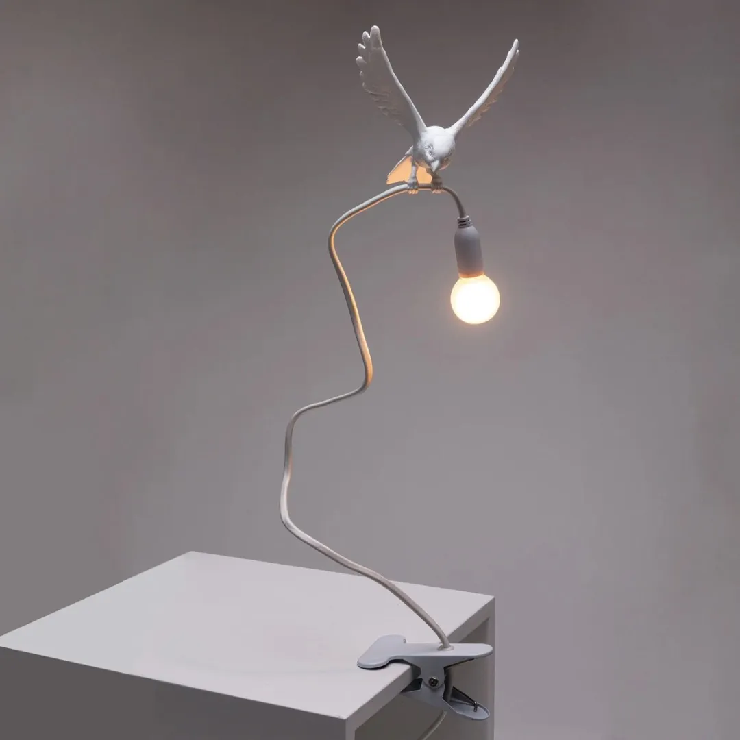 Seletti Sparrow Landing Art15310 Lamp - 1W - Wit