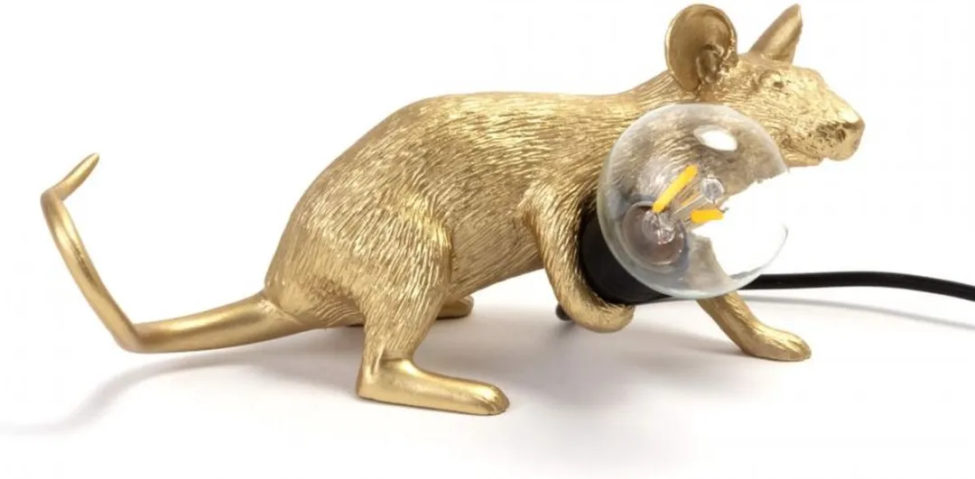 Seletti Muislamp Lop - Goud - afbeelding 6 van 6