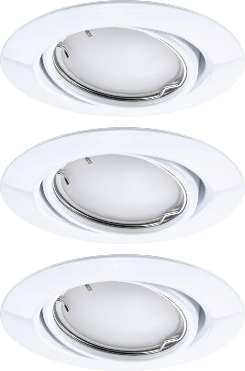 Paulmann LED-inbouwlamp Smart Home Zigbee 3.0 Coin Basisset - 3x4,9W 430lm 230V - Wit