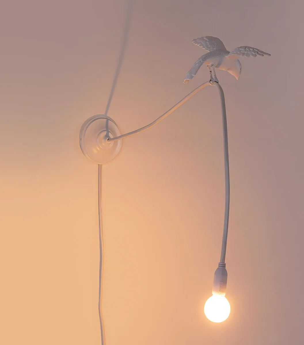 Seletti Sparrow Cruising Wandlamp - 2W - Wit