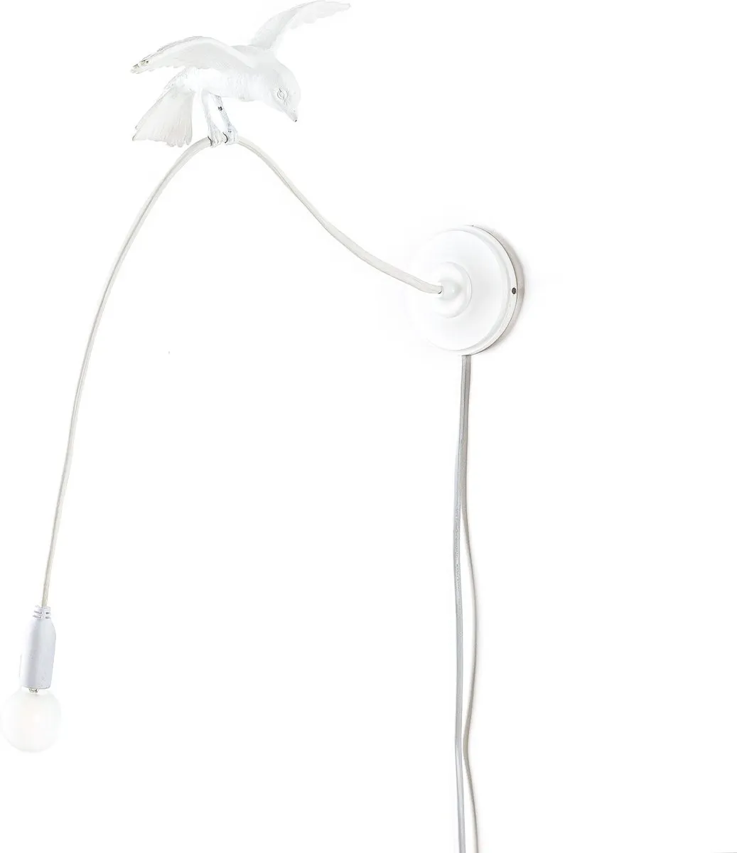 Seletti Sparrow Cruising Wandlamp - 2W - Wit