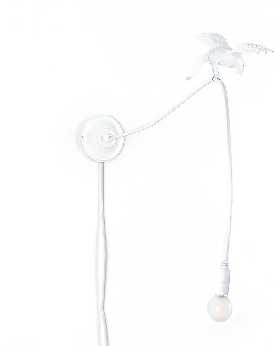 Seletti Sparrow Cruising Wandlamp - 2W - Wit - afbeelding 6 van 6