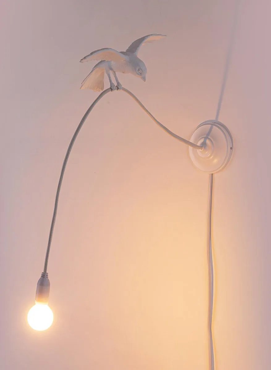 Seletti Sparrow Cruising Wandlamp - 2W - Wit