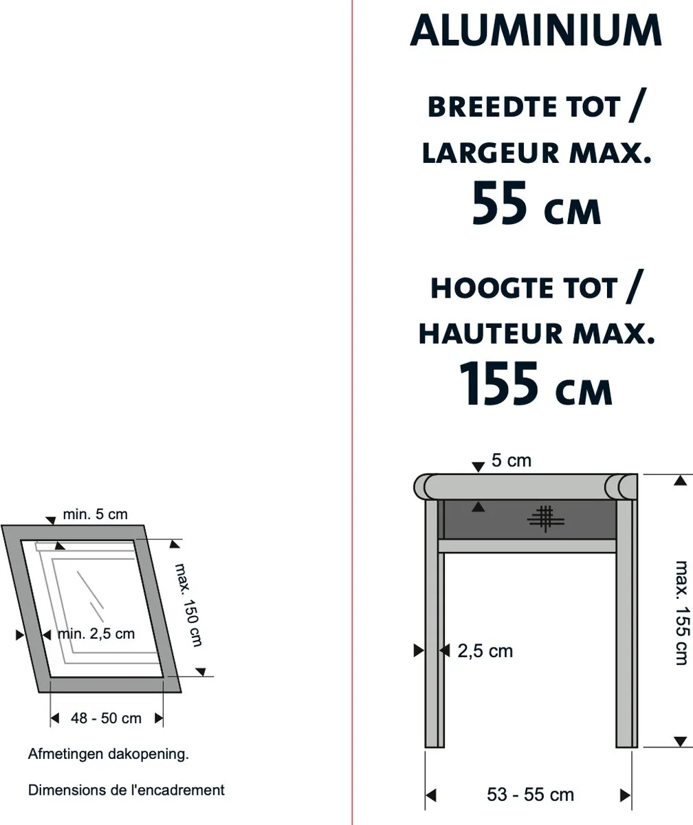Bruynzeel Insectenrolhor 634321 - 55x155cm Zwart