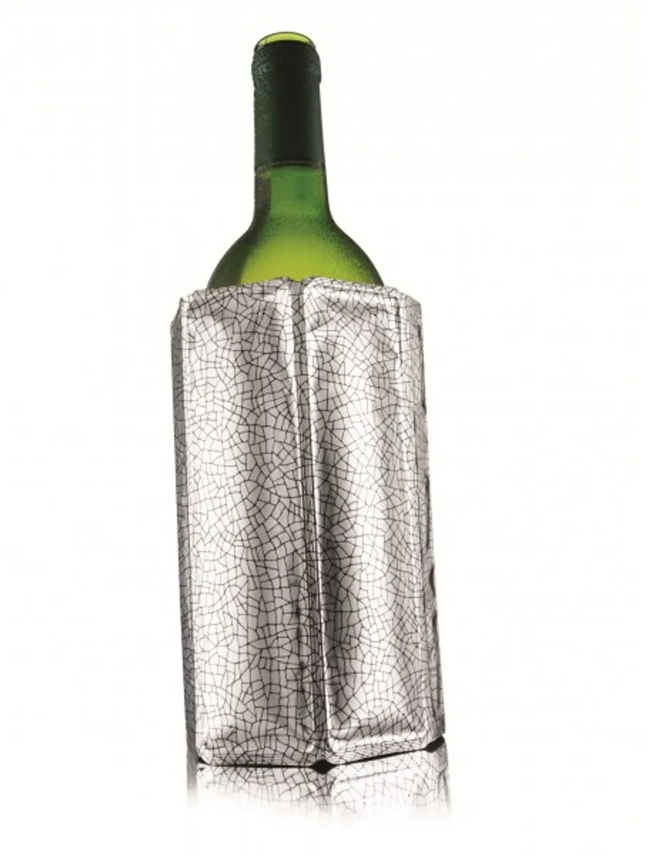 Vacu Vin Active Cooler Wine Sleeve | Wijnkoeler | Zilver