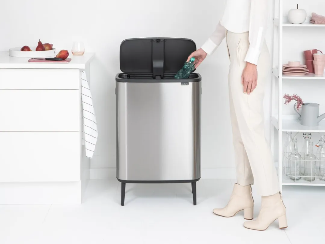 Brabantia Bo Touch Bin Hi Prullenbak 60L - 1 Vak - Matt Steel Fingerprint Proof - afbeelding 6 van 6