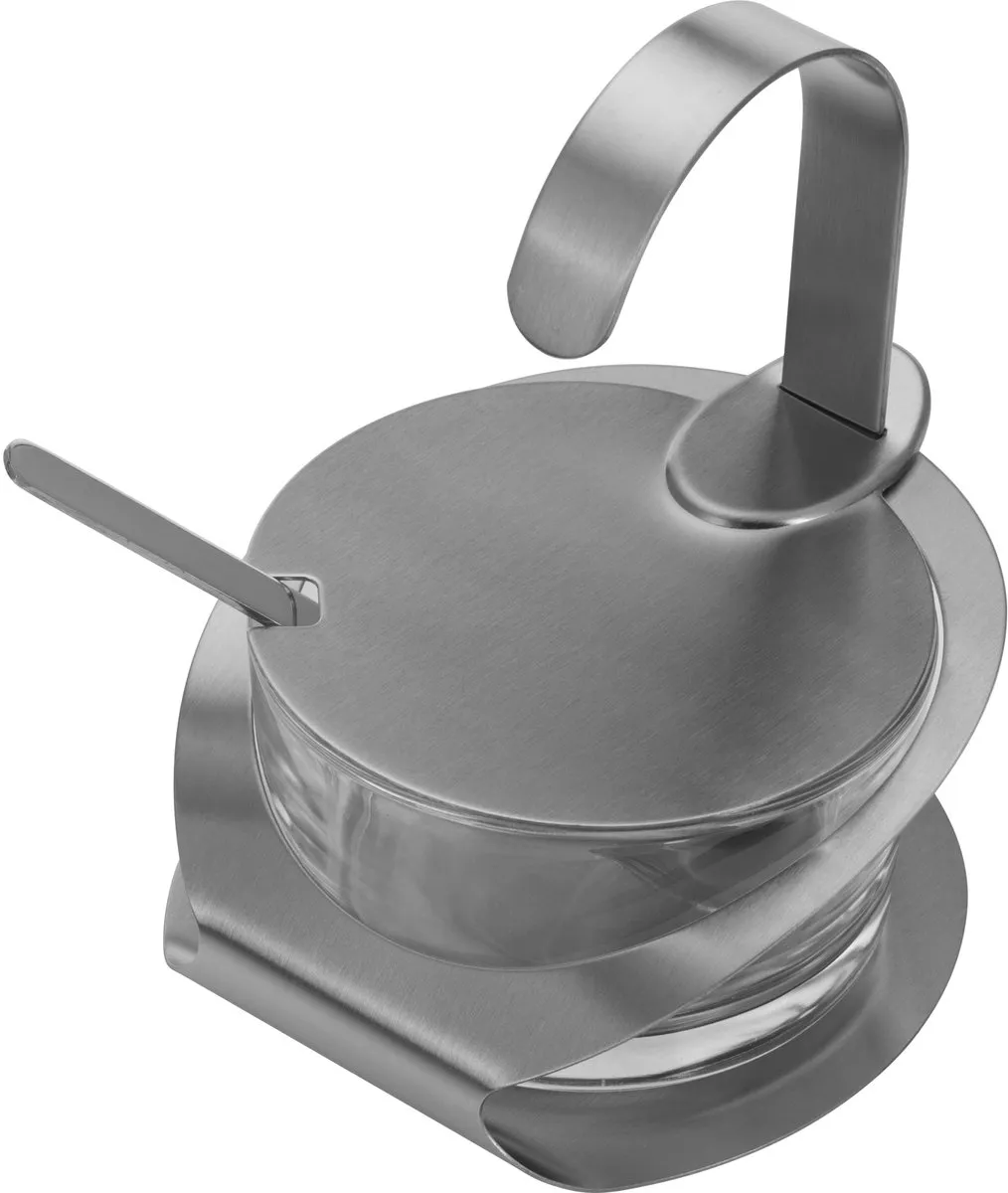 Westmark Kaas- en Suikerpot 4-delig 150ml - Roestvrij staal/glas