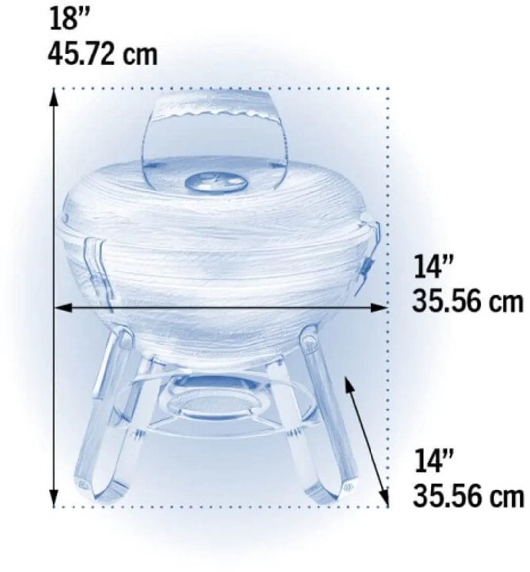 Napoleon Premium NK14 Kettle houtskool bbq - Ø37cm