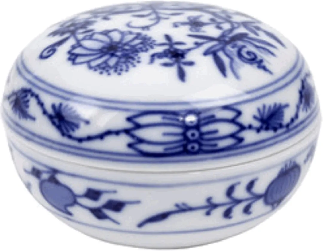 Doos | Meissen | Blauwe uienpatroon