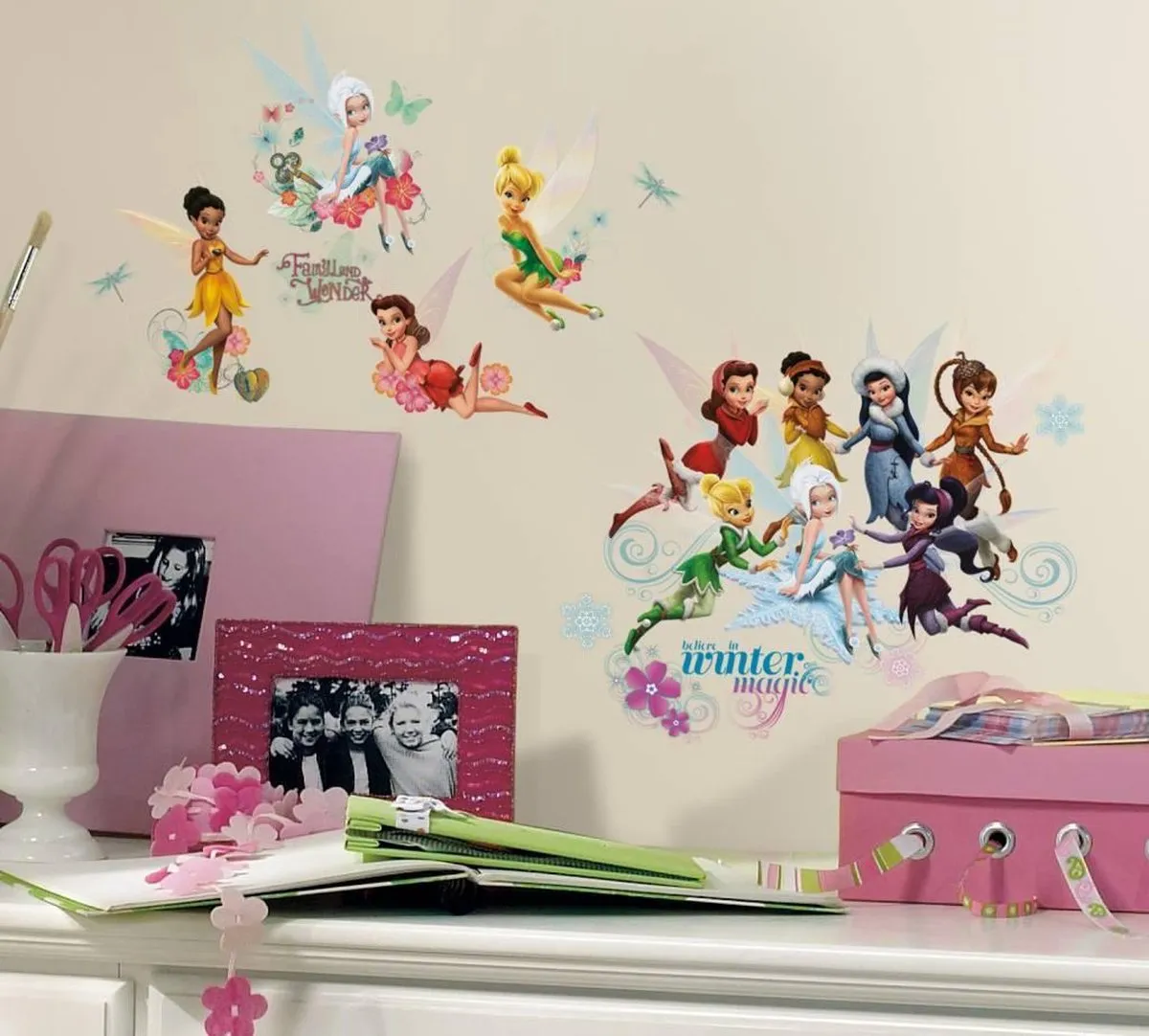 Disney Muursticker Winter Elfjes & Feeën