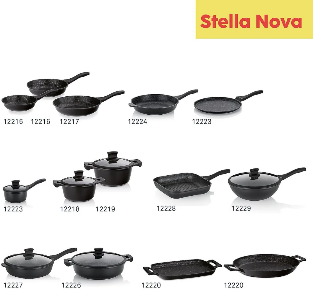 Kela Stella Nova Braadpan 24cm - 3L - Zwart