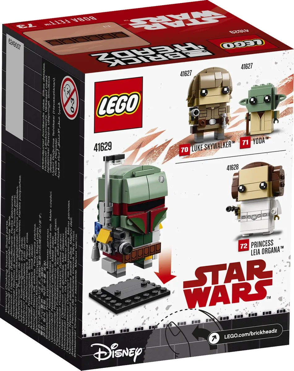 LEGO BrickHeadz Boba Fett 41629 - 161 Stukken - Multikleur - afbeelding 6 van 6