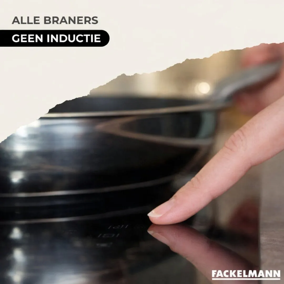 Fackelmann 9437250 Kookset - 28cm Roestvrijstalen Pan met 6 Keukengerei