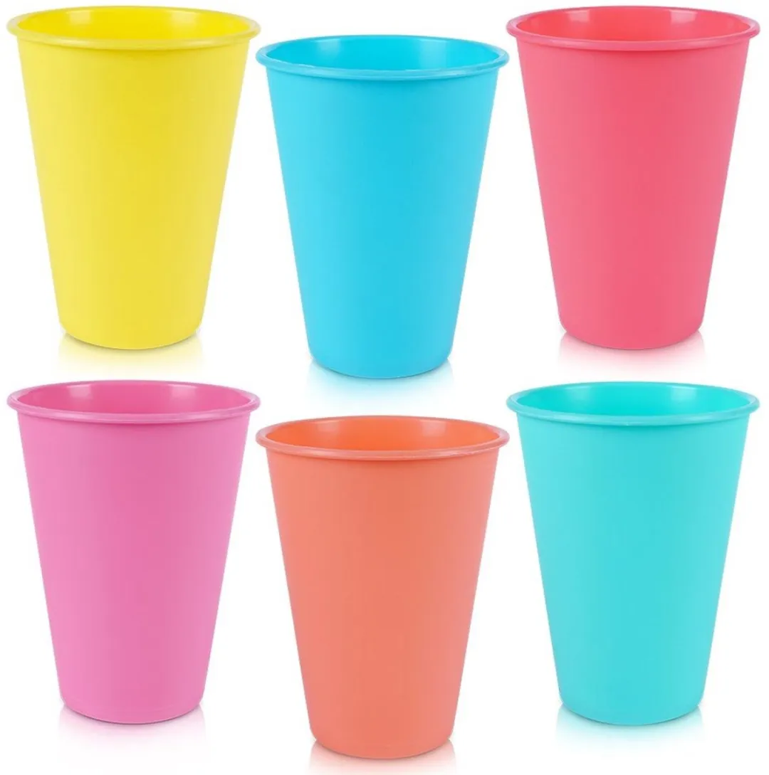 Excellent Houseware Kunststof Drinkbekers 400ml