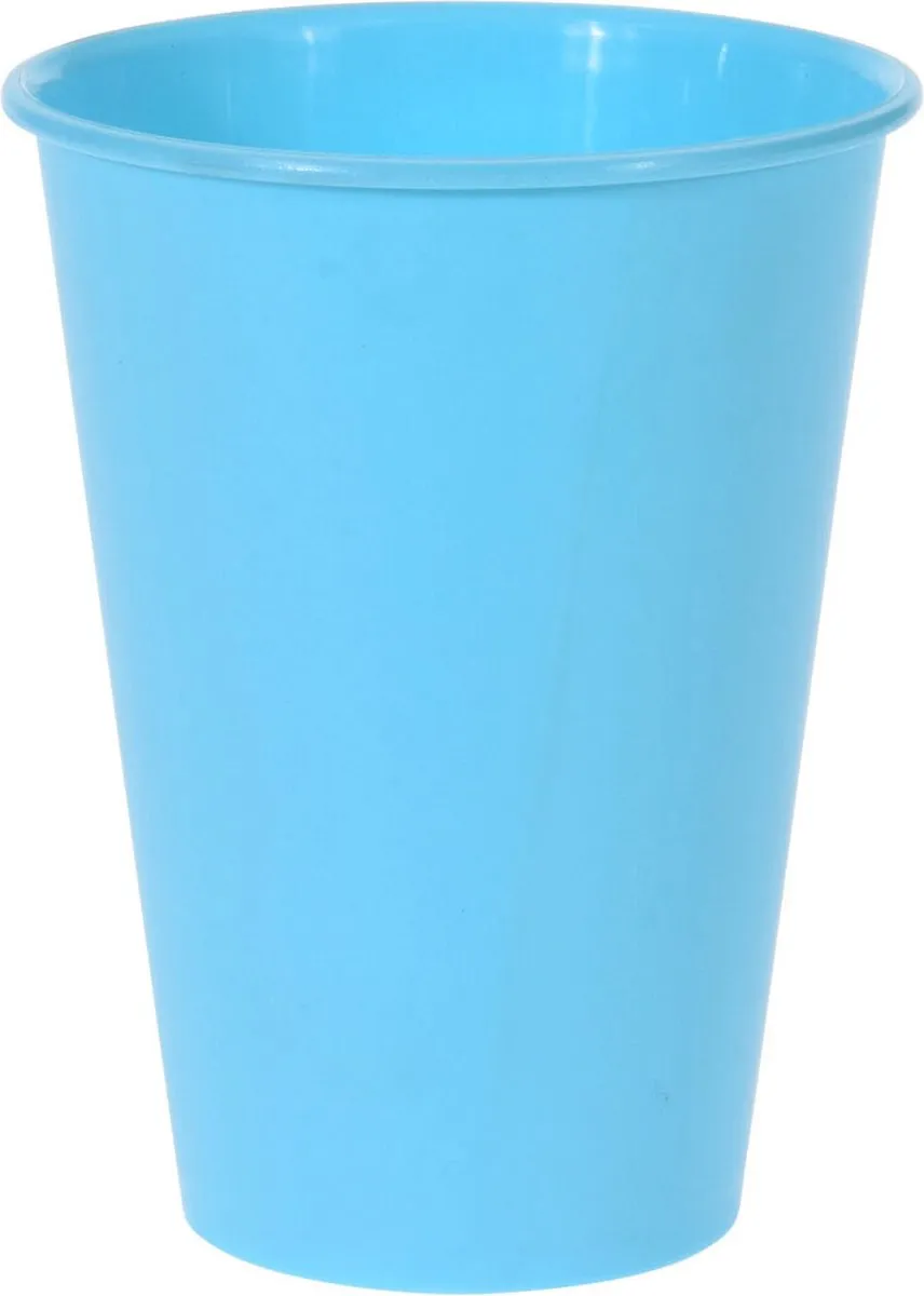 Excellent Houseware Kunststof Drinkbekers 400ml - Set van 6 Stuks - Multicolor