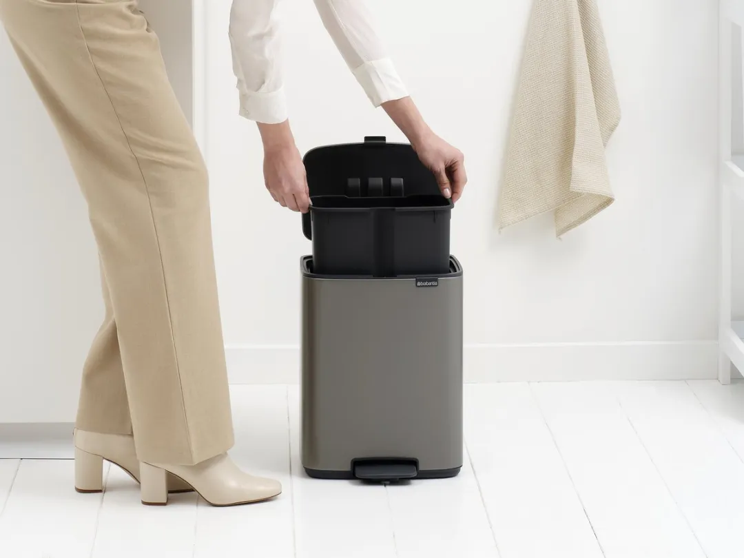 Brabantia Bo Pedaalemmer 12L - Platinum
