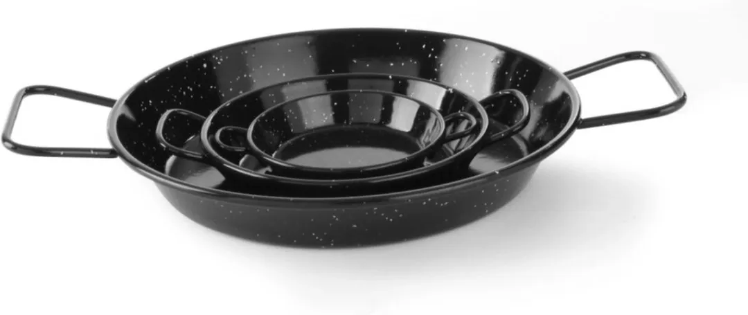 Hendi Geëmailleerde Paëllapan 24 cm - Zwart - afbeelding 6 van 6