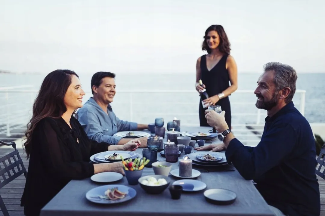 Revol Equinoxe Rechthoekige Schaal 32,5x15 cm Blauw