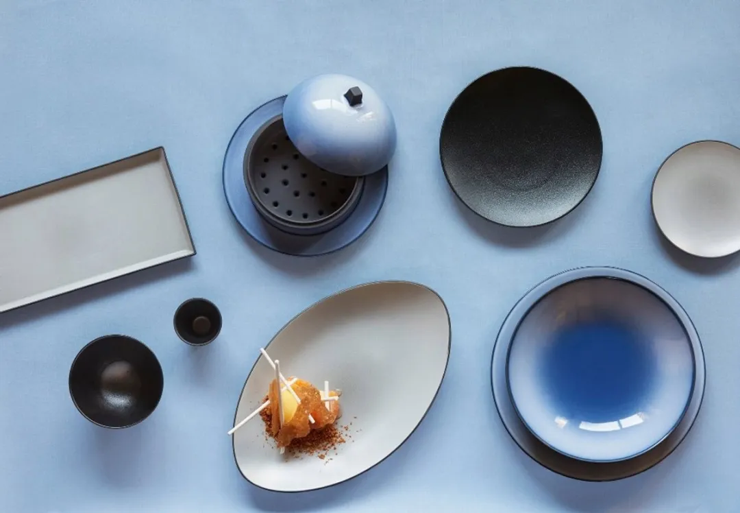 Revol Equinoxe Rechthoekige Schaal 32,5x15 cm Blauw