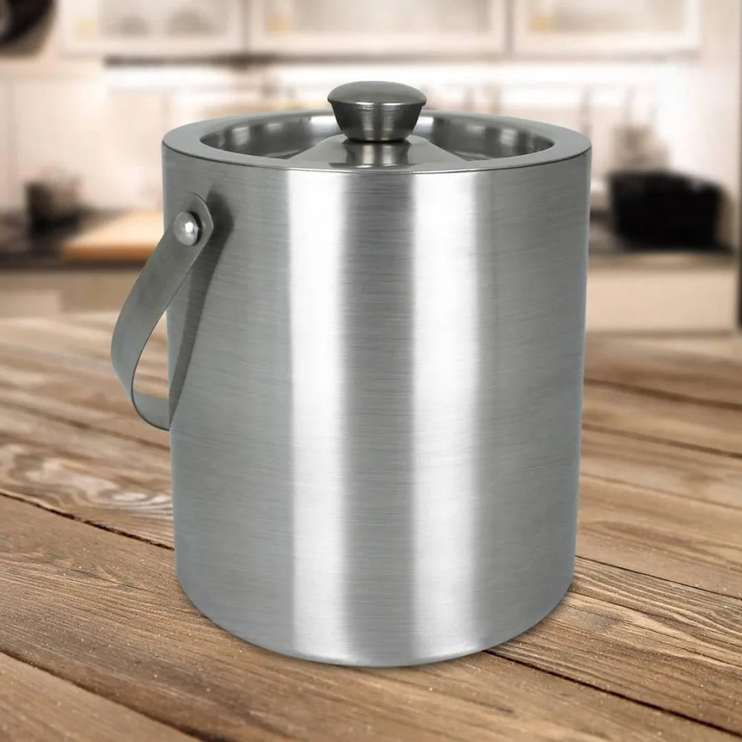 Excellent Houseware RVS IJsemmer met Tang 1.7L - Zilver