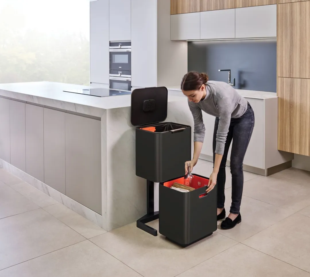 Joseph Joseph Intelligent Waste Totem Max Prullenbak 60L - Zwart
