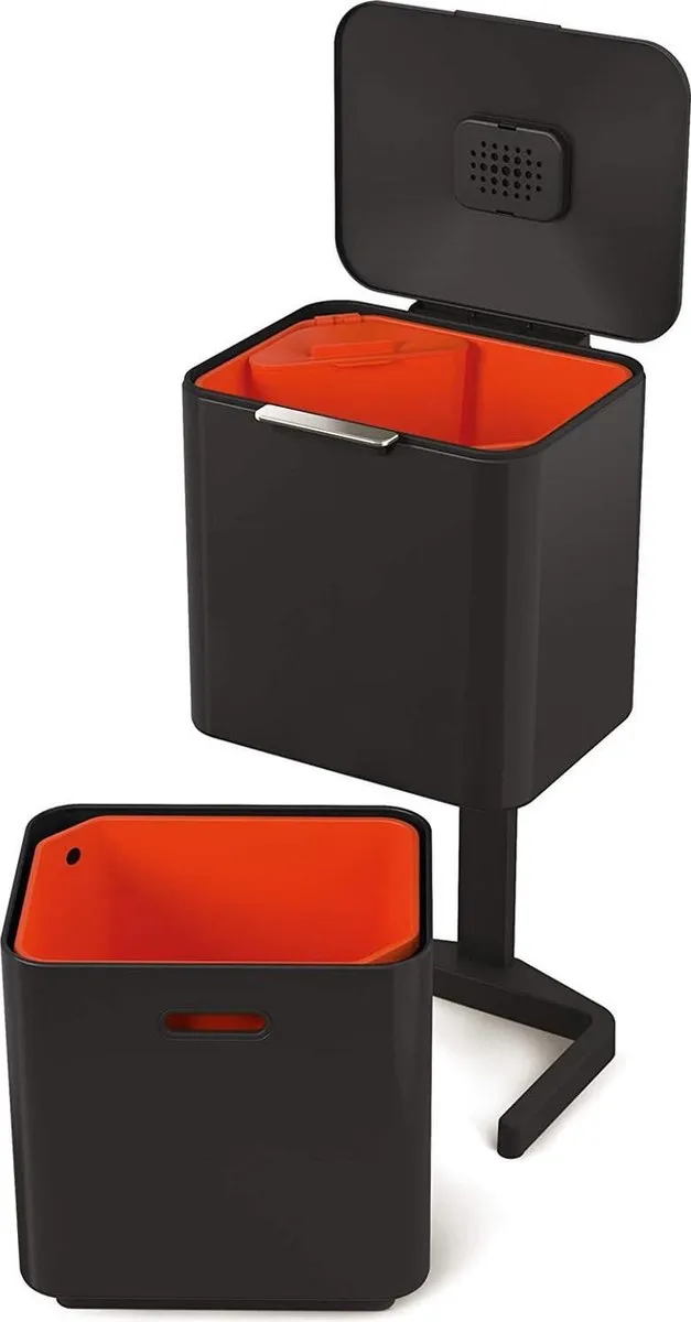 Joseph Joseph Intelligent Waste Totem Max Prullenbak 60L - Zwart