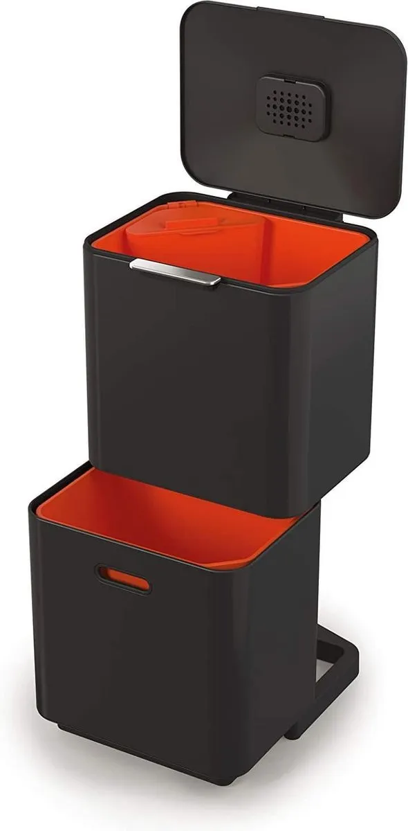 Joseph Joseph Intelligent Waste Totem Max Prullenbak 60L - Zwart