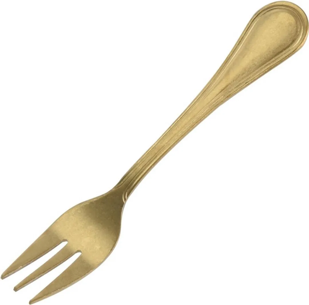 Excellent Houseware Gebaksvorkjes - 4 Stuks - Goud