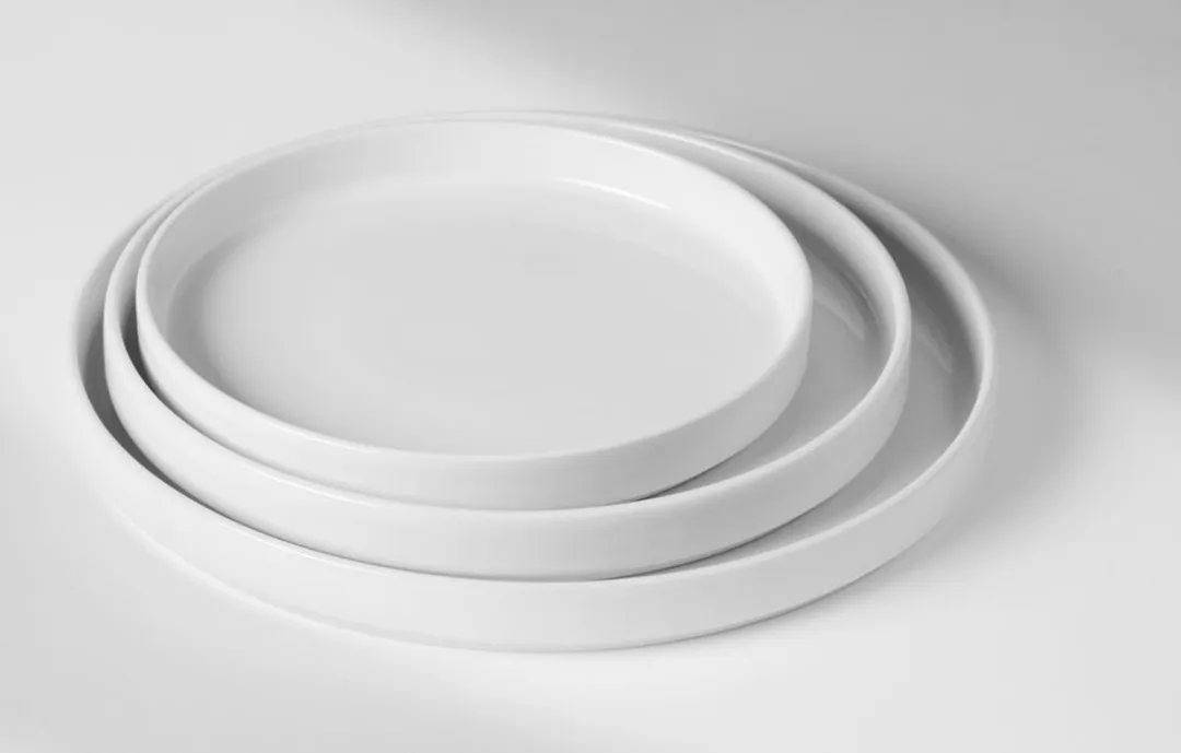 HENDI Bord wit porselein Ø28cm - Vaatwasser- en magnetronbestendig