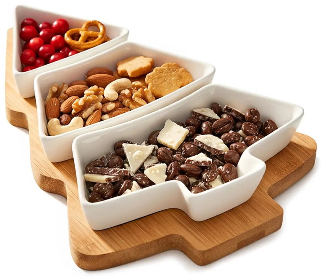 Excellent Houseware Snackkommen Porselein 4-delig - Dipschalen & Kleine Kommetjes - Veelkleurig