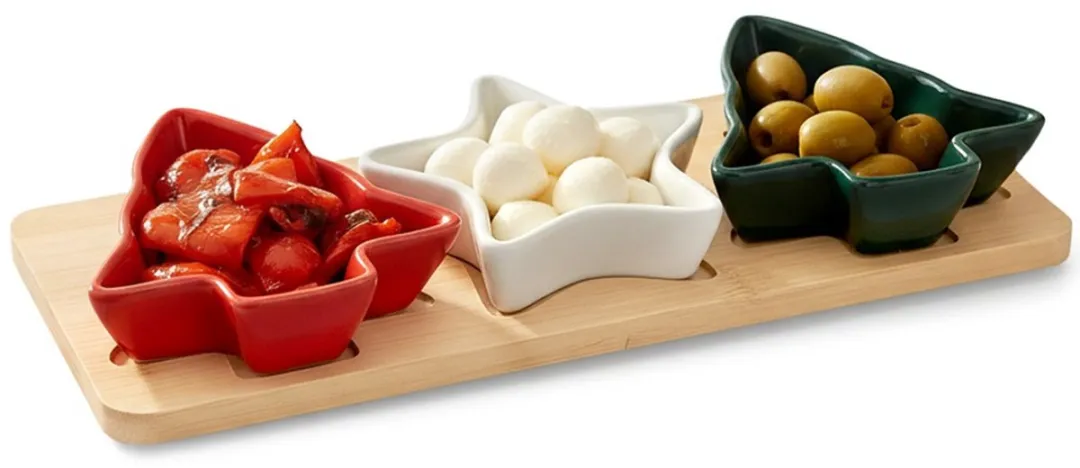 Excellent Houseware Snackkommen Porselein 4-delig