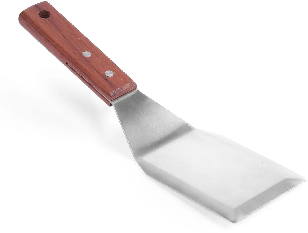 HENDI Hamburger Turner Roestvrij Staal 270x75mm - Donker Hout