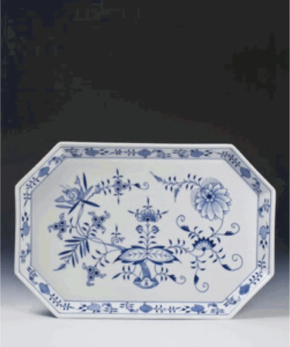 Schotel | Meissen | Blauwe uienpatroon