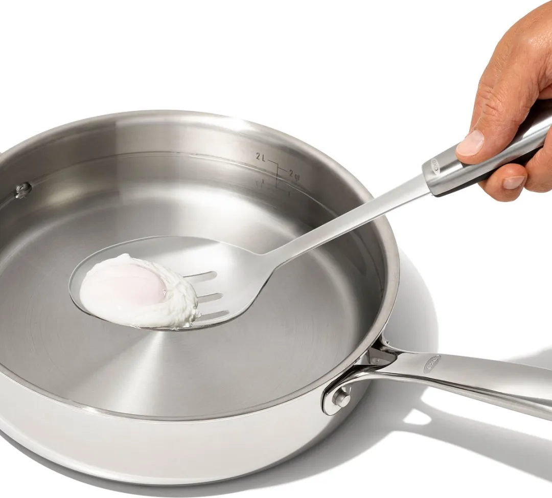 OXO - Groentelepel - SteeL - Met sleuven