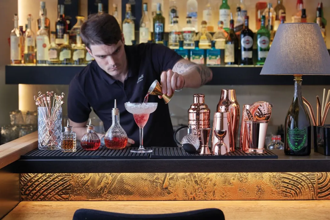 Paderno Cocktail Lepels BAR Strik Goud 21 cm - 4 Stuks