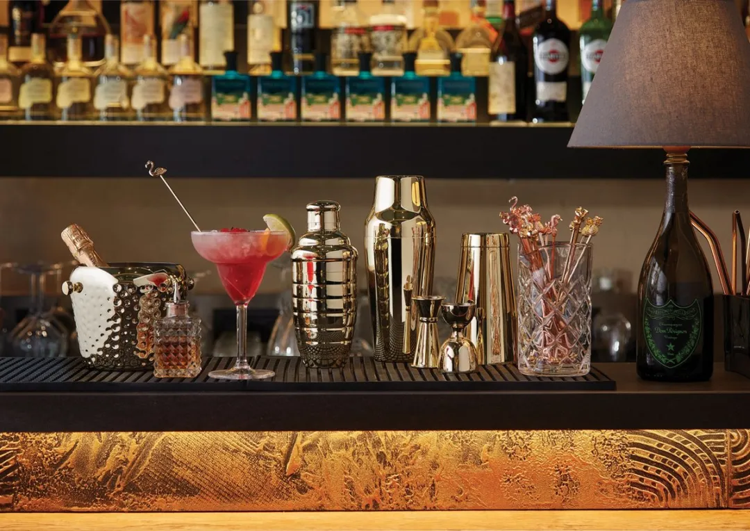 Paderno Cocktail Lepels BAR Strik Goud 21 cm - 4 Stuks