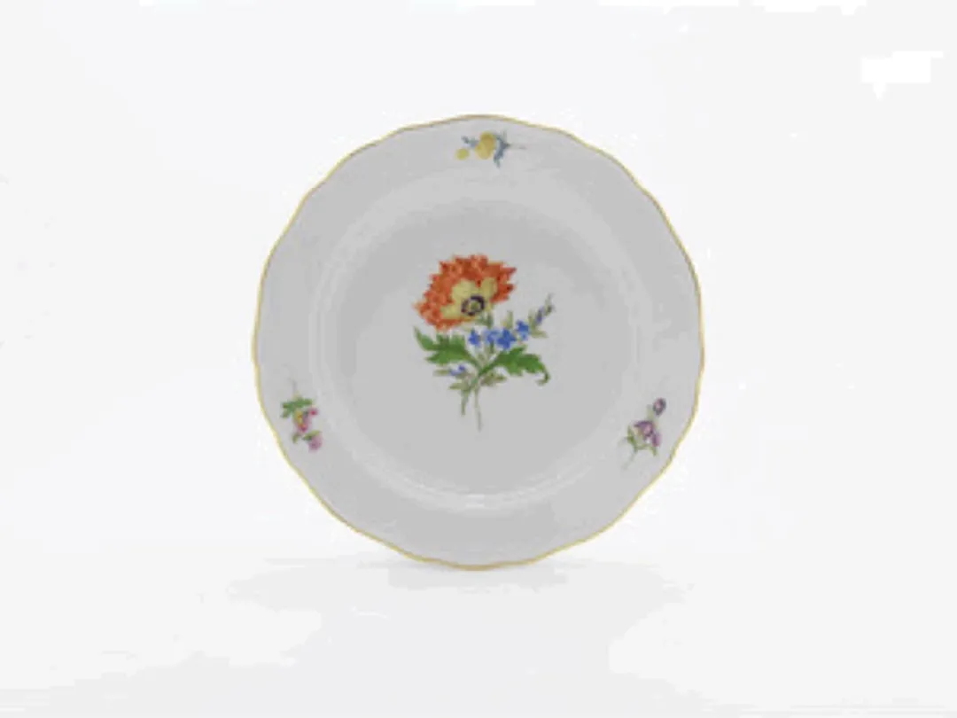 Voorgerecht- en dessertbord | Meissen | Twee Bloemenpatroon